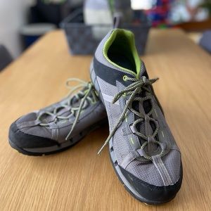 L.L. Bean sneakers—sturdy heel and sole—can be used for light hiking